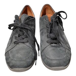 Vionic Relaxed Comfort Walking‎ Shoes Sneakers Black Casual Lace Up Zip